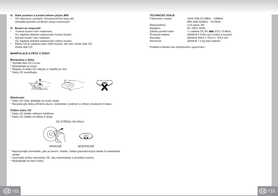 Elta 4574_im p132,133_cz.pdf | Elta 4574 User Manual | Page 67 / 85