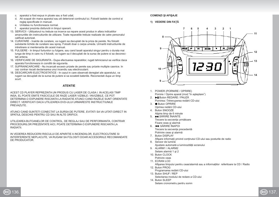 Elta 4574_im p136,137_ro.pdf | Elta 4574 User Manual | Page 69 / 85