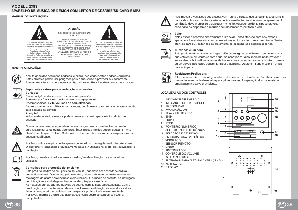 Modell 2383 | Elta 2383 User Manual | Page 20 / 31