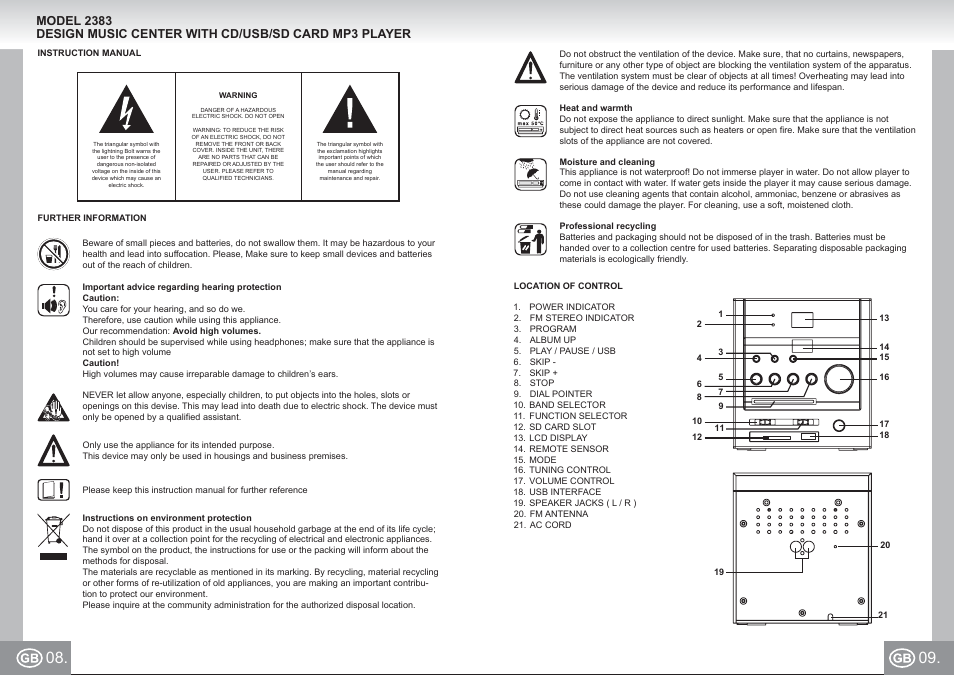 Elta 2383 User Manual | Page 5 / 31
