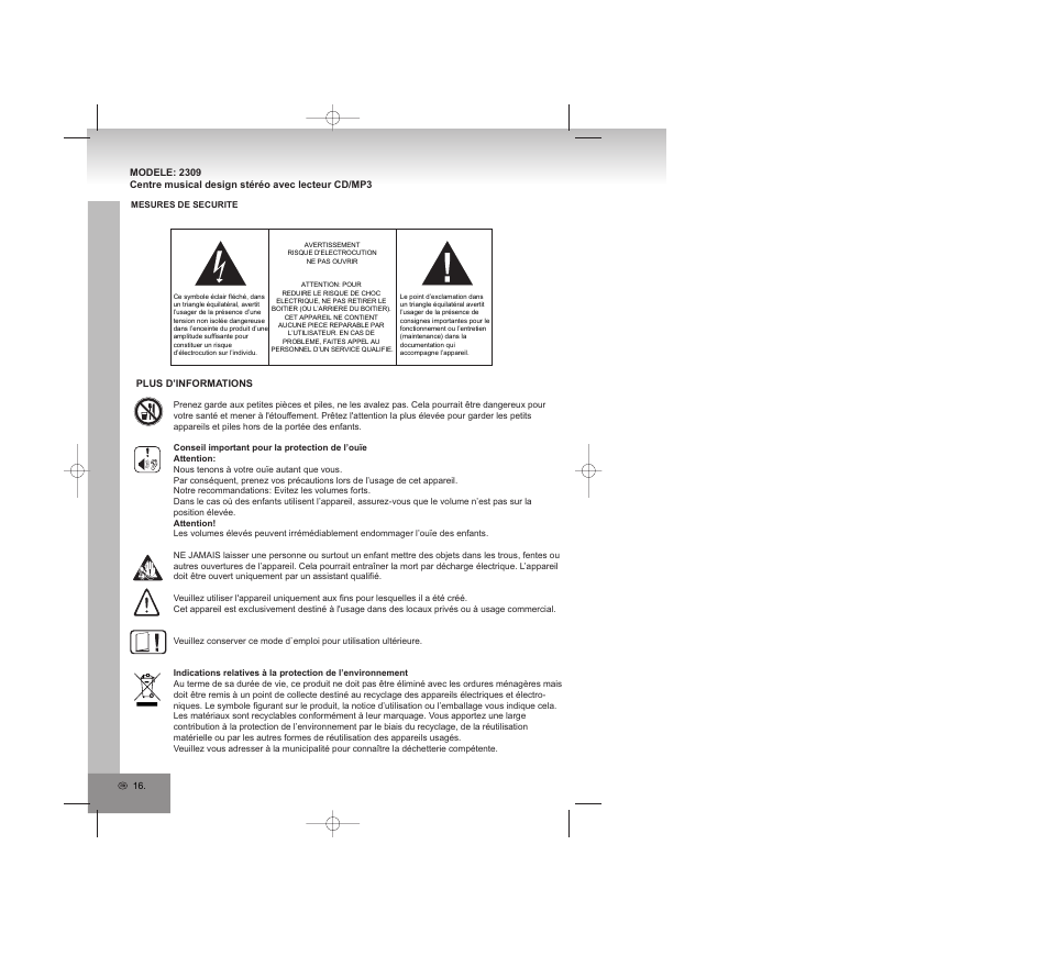 Elta 2309 User Manual | Page 16 / 72