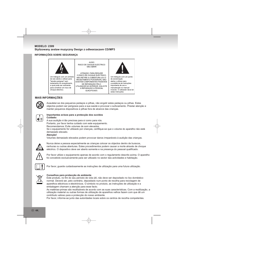 Elta 2309 User Manual | Page 44 / 72