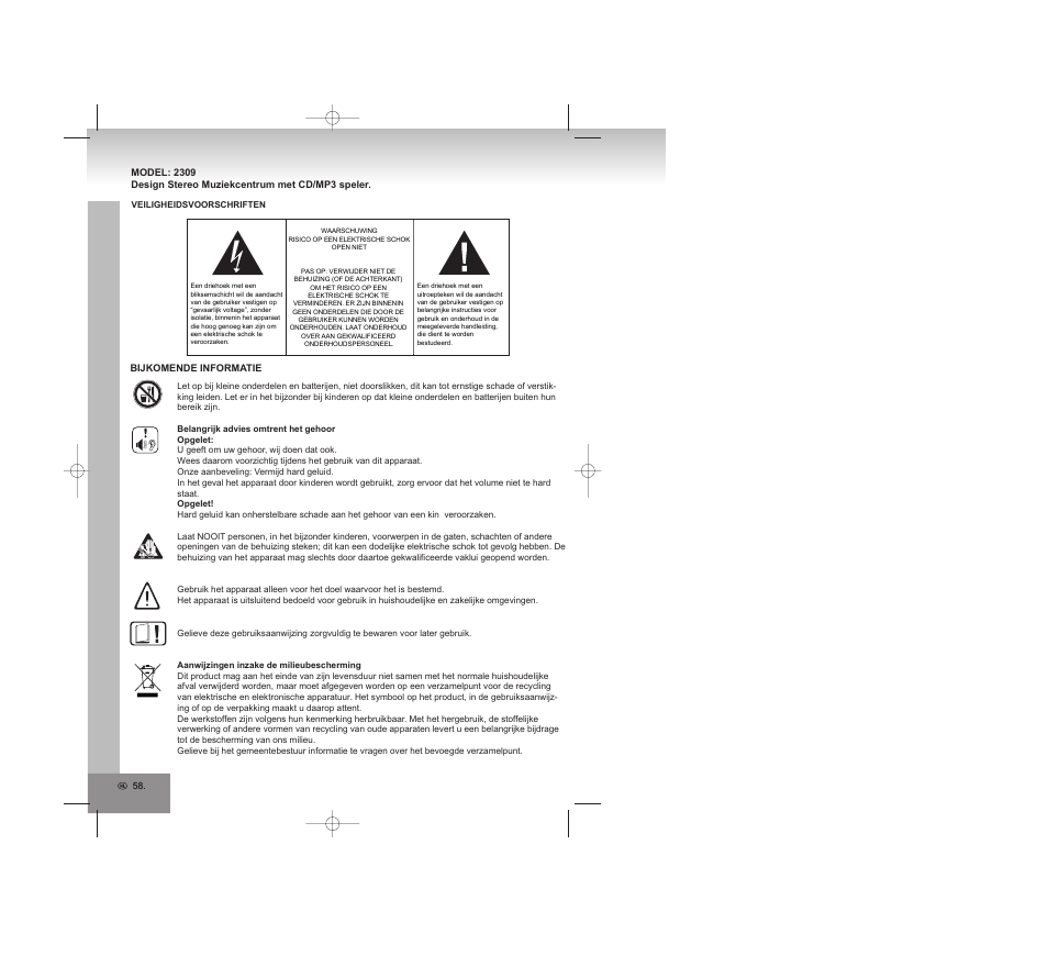 Elta 2309 User Manual | Page 58 / 72