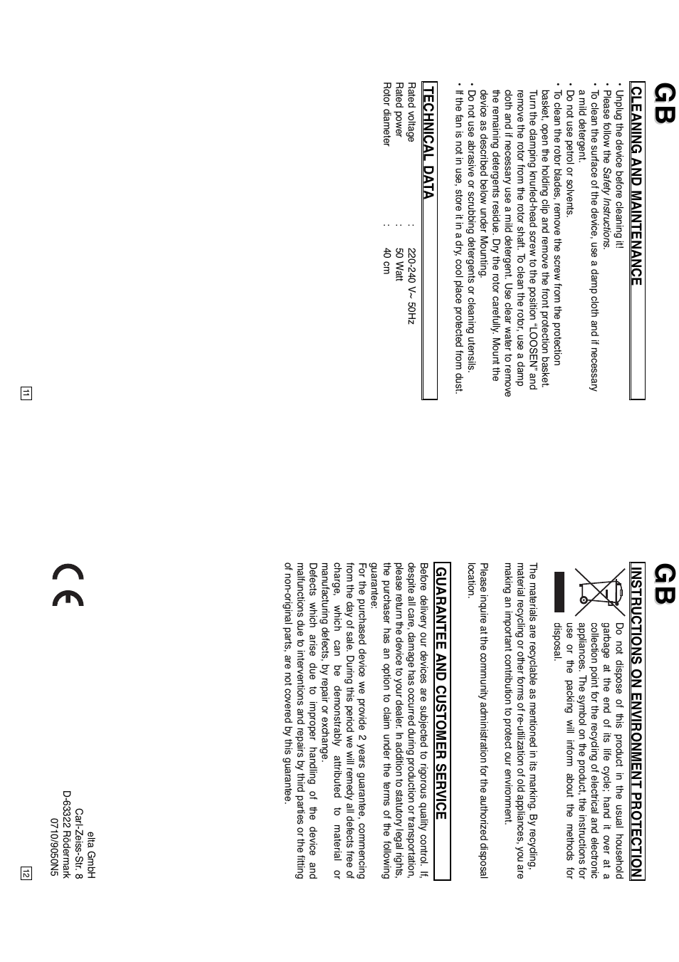 Elta 9050N5 User Manual | Page 7 / 42