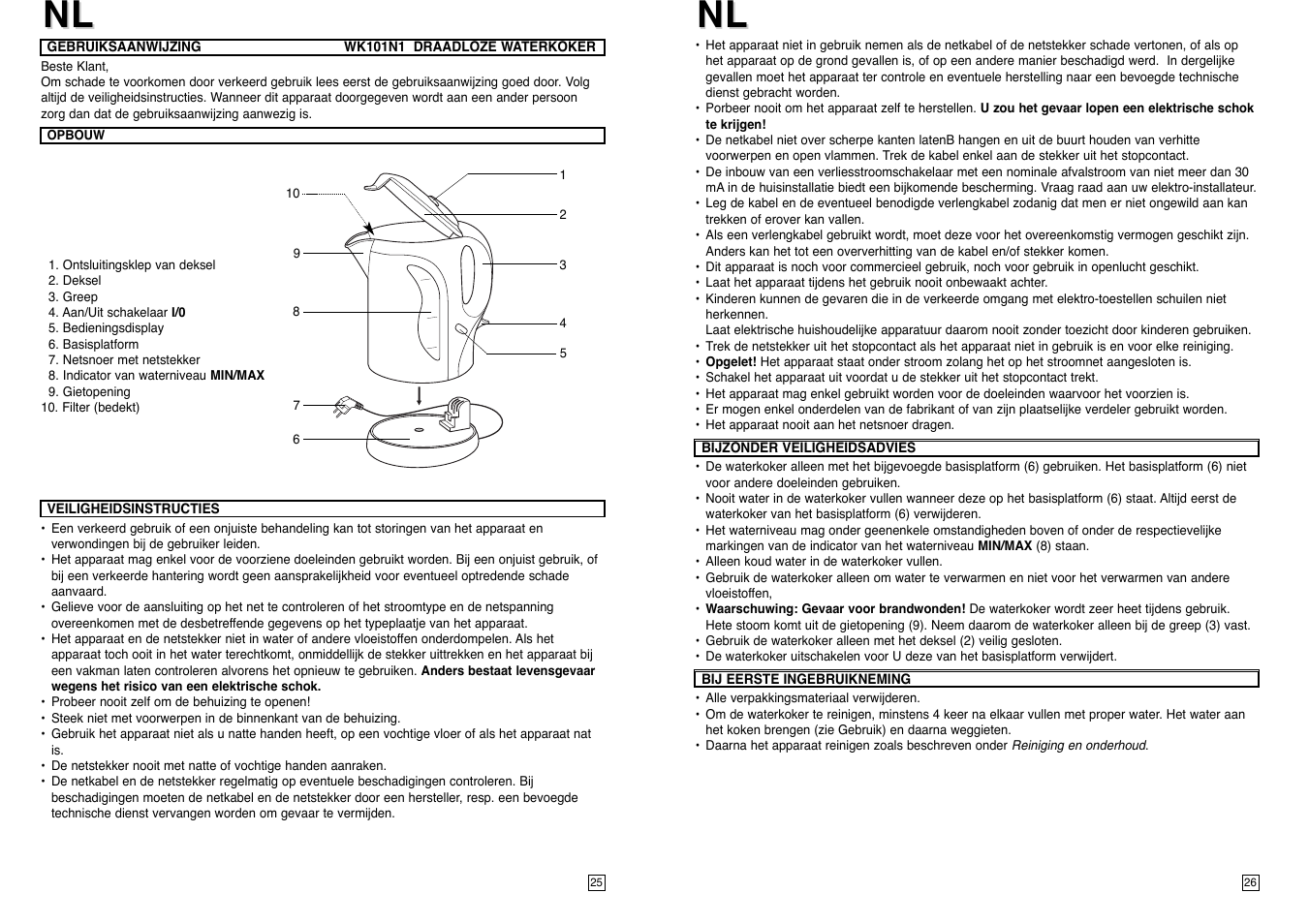 Elta WK101N1 User Manual | Page 14 / 18