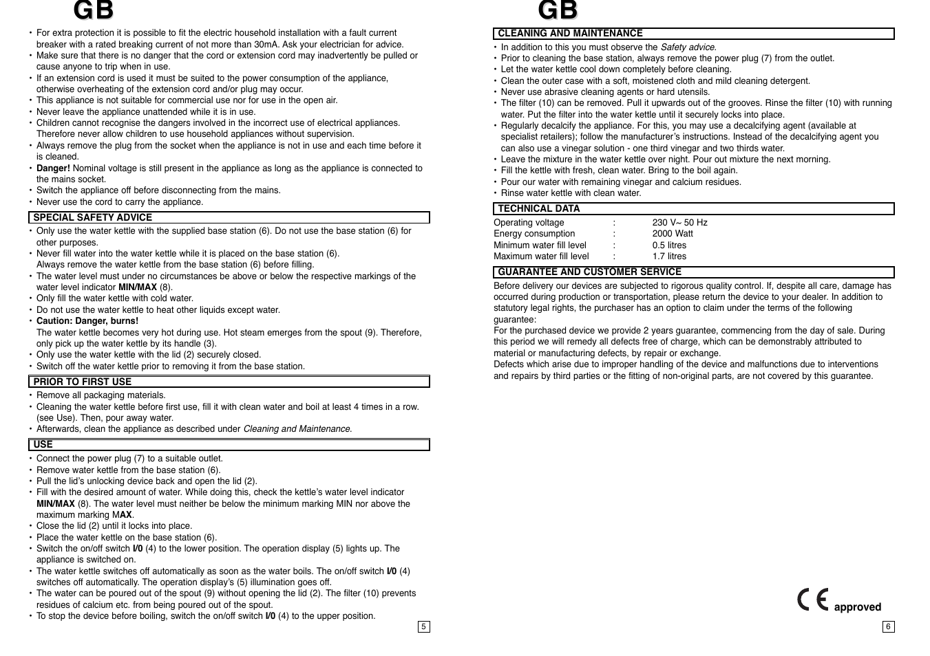 Elta WK101N1 User Manual | Page 4 / 18