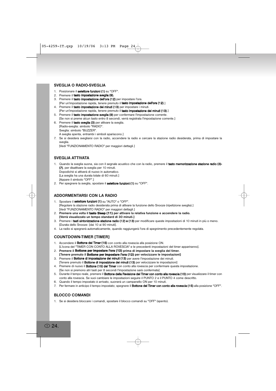 Elta 4259 User Manual | Page 24 / 57