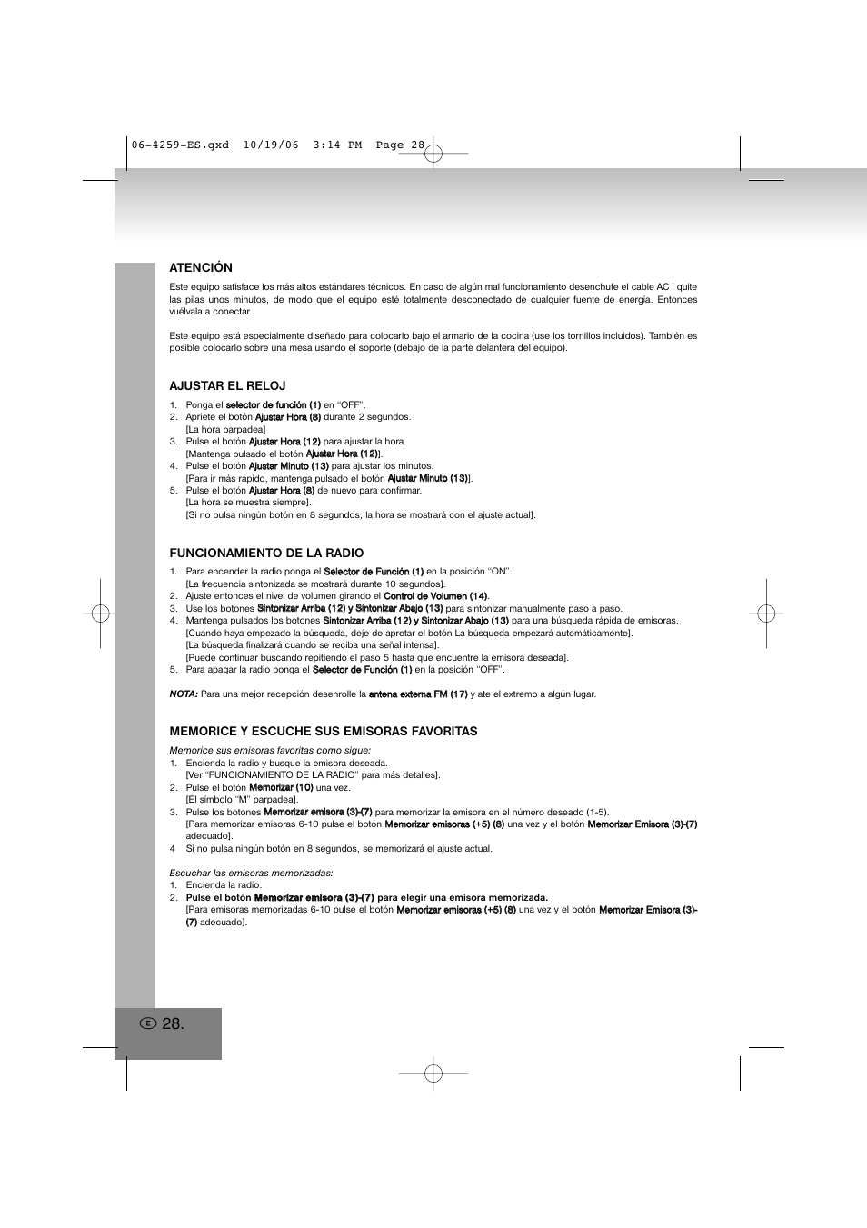Elta 4259 User Manual | Page 28 / 57