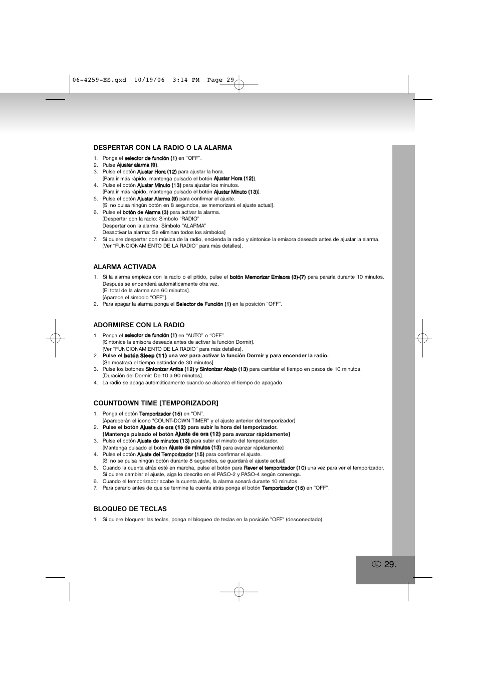 Elta 4259 User Manual | Page 29 / 57