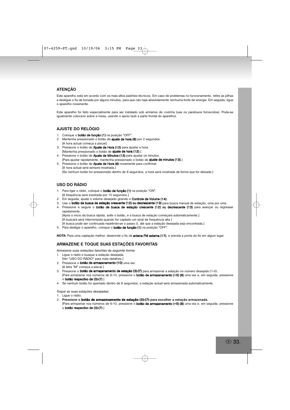 Elta 4259 User Manual | Page 33 / 57