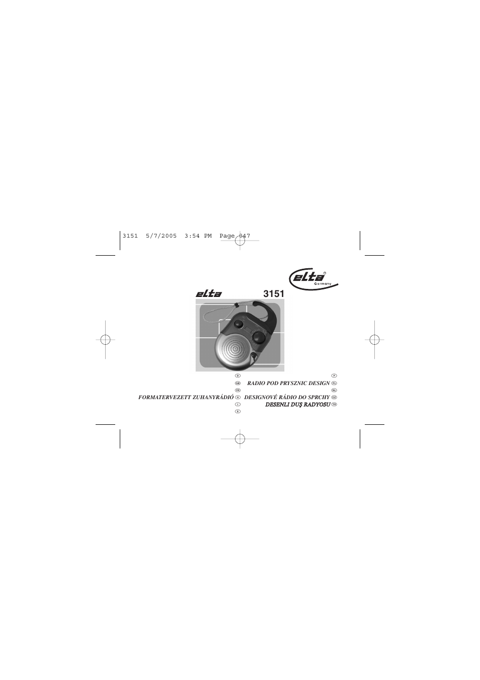 Elta 3151 User Manual | 46 pages