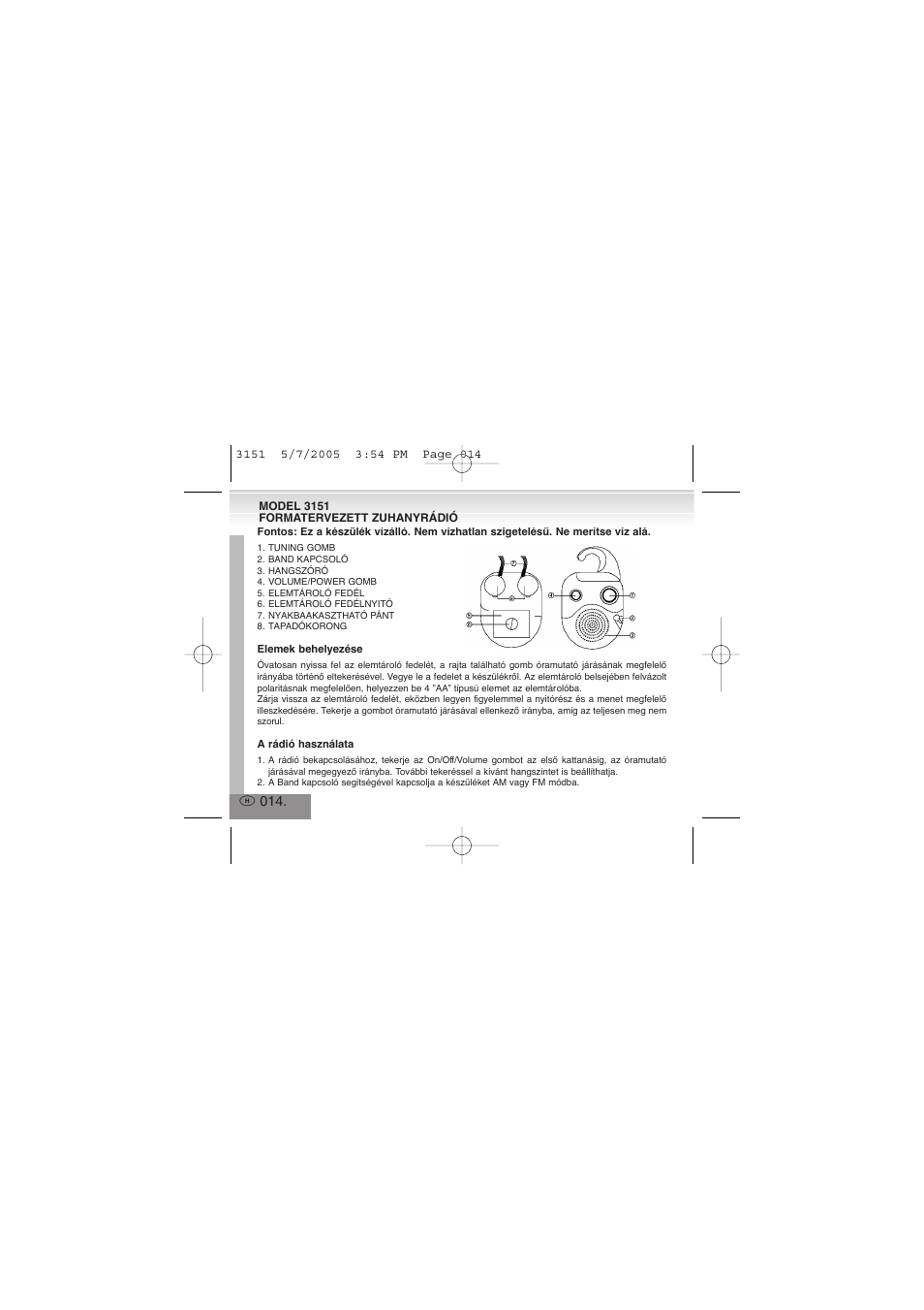 Elta 3151 User Manual | Page 14 / 46