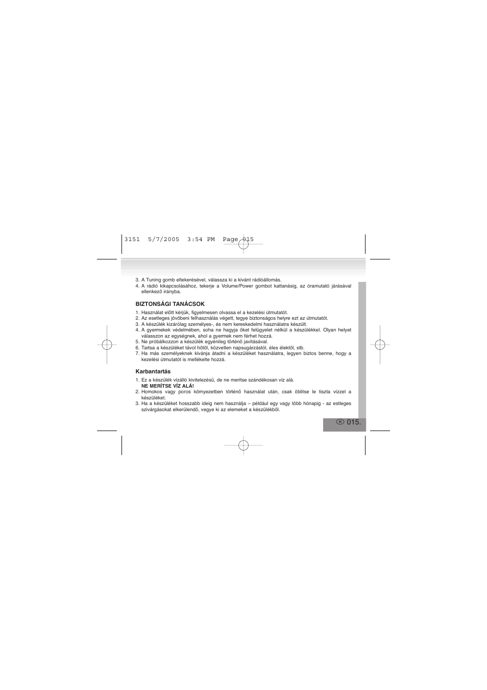 Elta 3151 User Manual | Page 15 / 46
