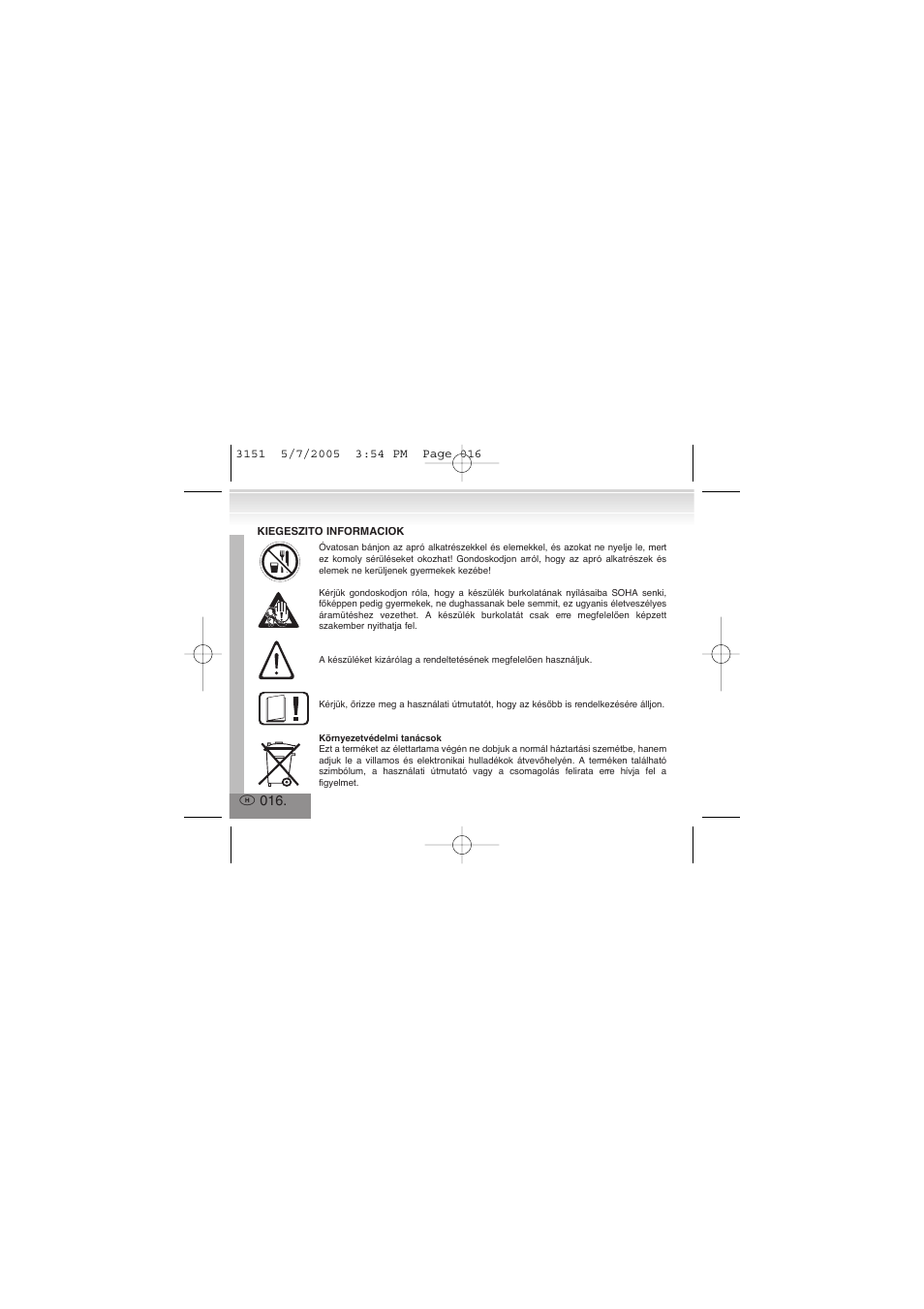 Elta 3151 User Manual | Page 16 / 46