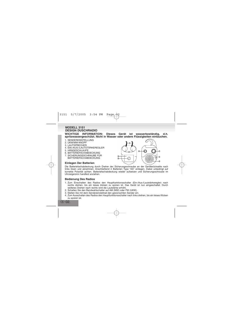 Elta 3151 User Manual | Page 2 / 46