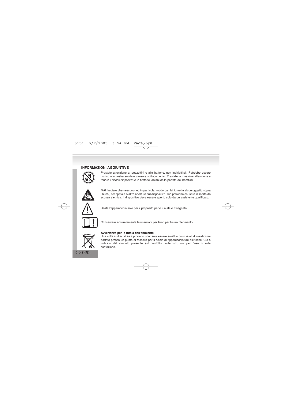 Elta 3151 User Manual | Page 20 / 46