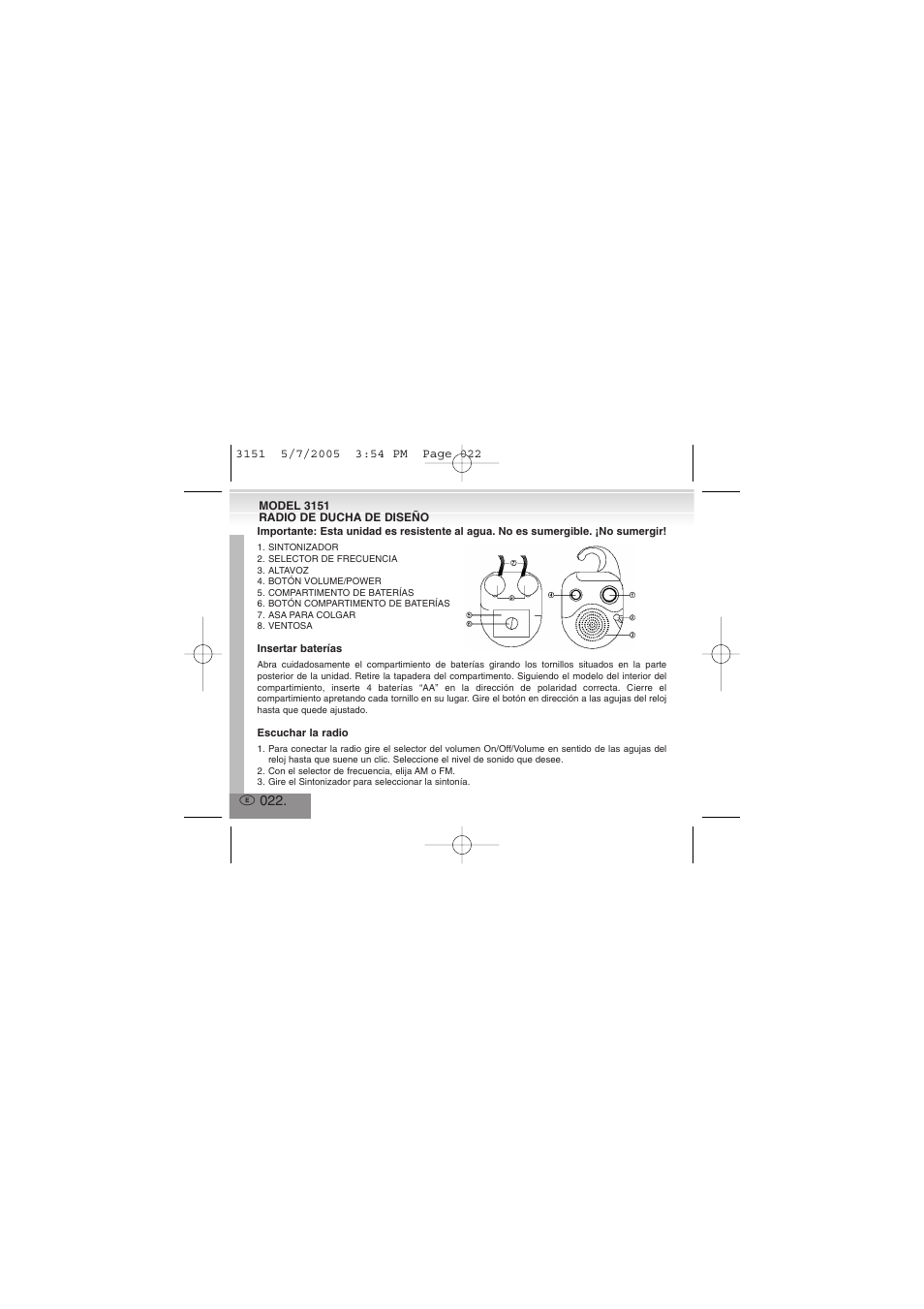 Elta 3151 User Manual | Page 22 / 46