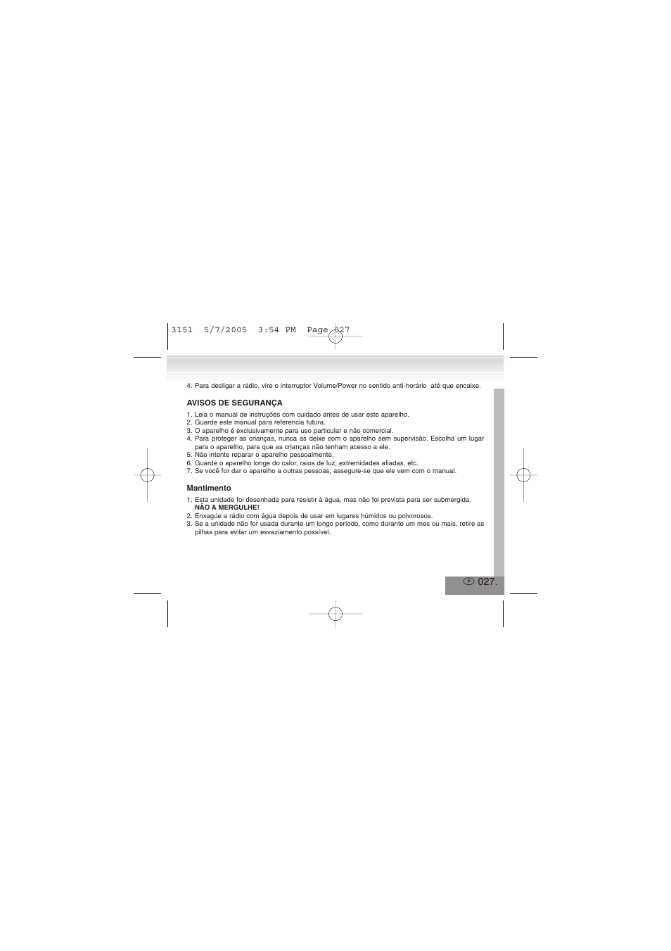 Elta 3151 User Manual | Page 27 / 46