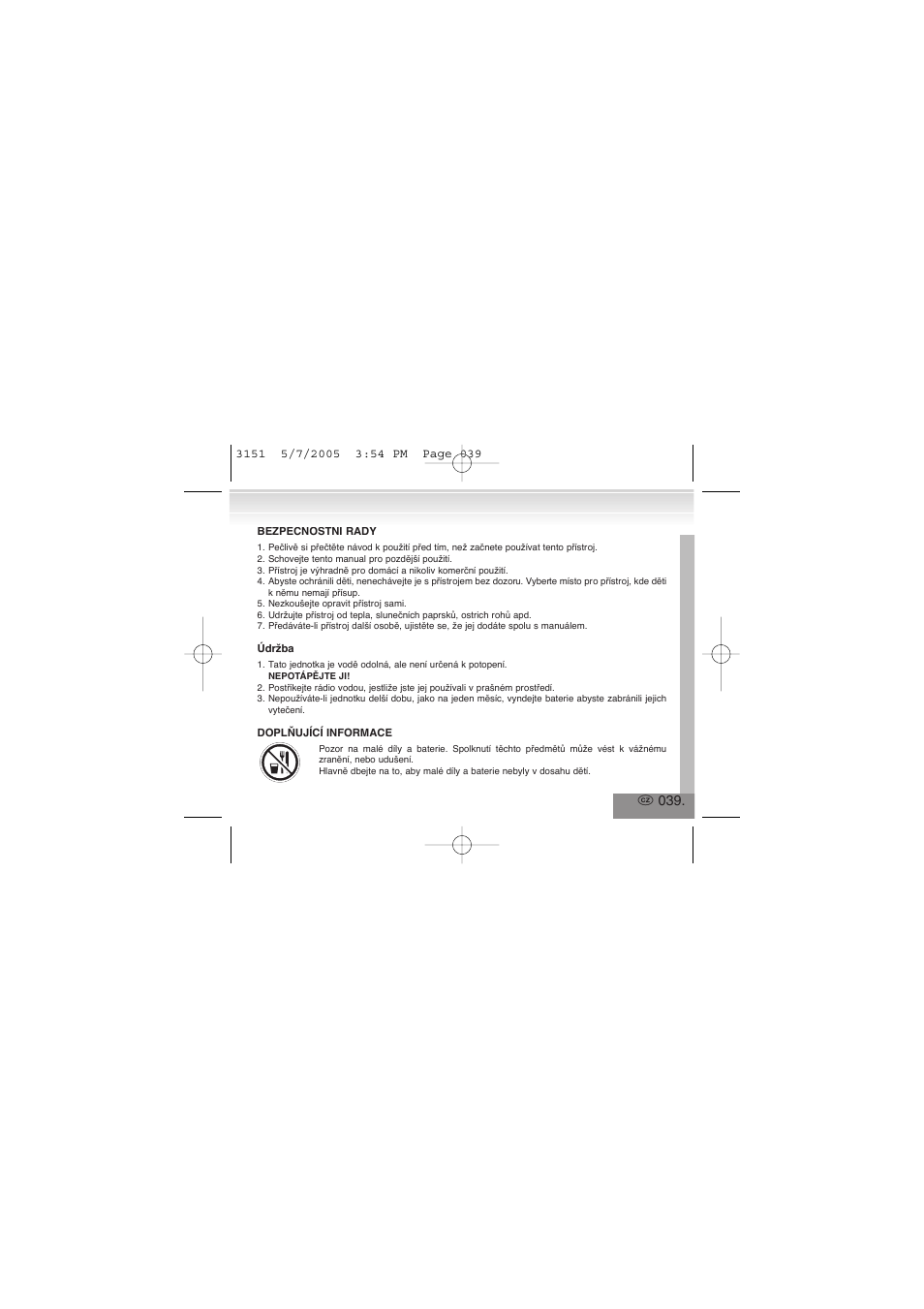 Elta 3151 User Manual | Page 39 / 46