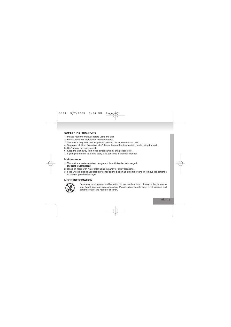 Elta 3151 User Manual | Page 7 / 46