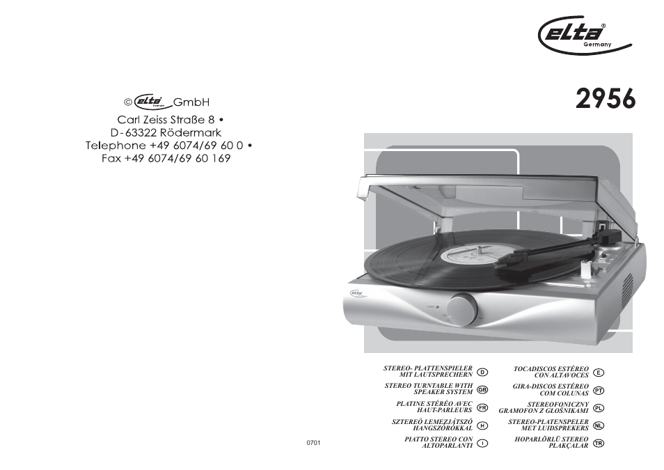 Elta 2956 User Manual | 31 pages