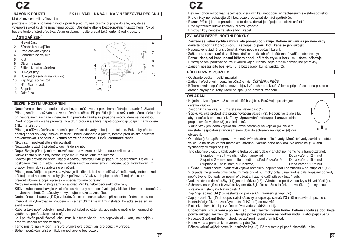 Elta EK111 User Manual | Page 20 / 23