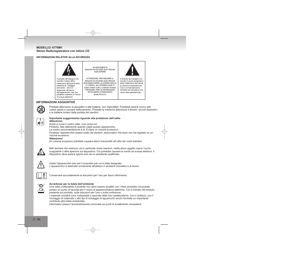 Elta 6770M1 User Manual | Page 30 / 79