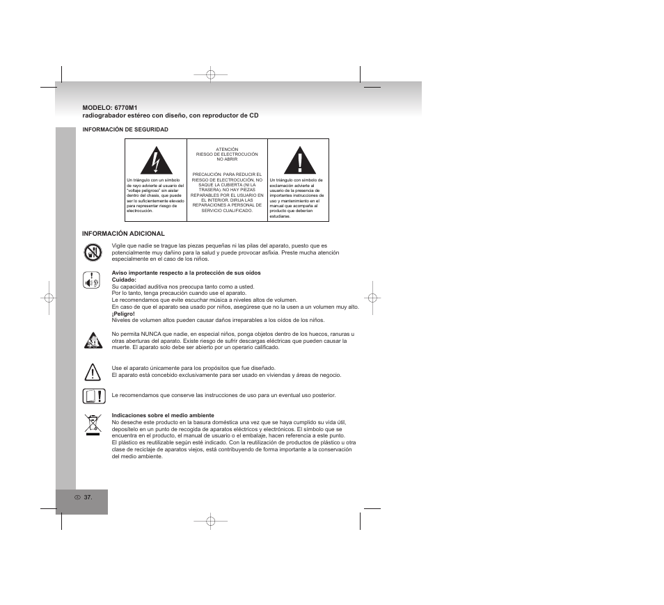 Elta 6770M1 User Manual | Page 37 / 79