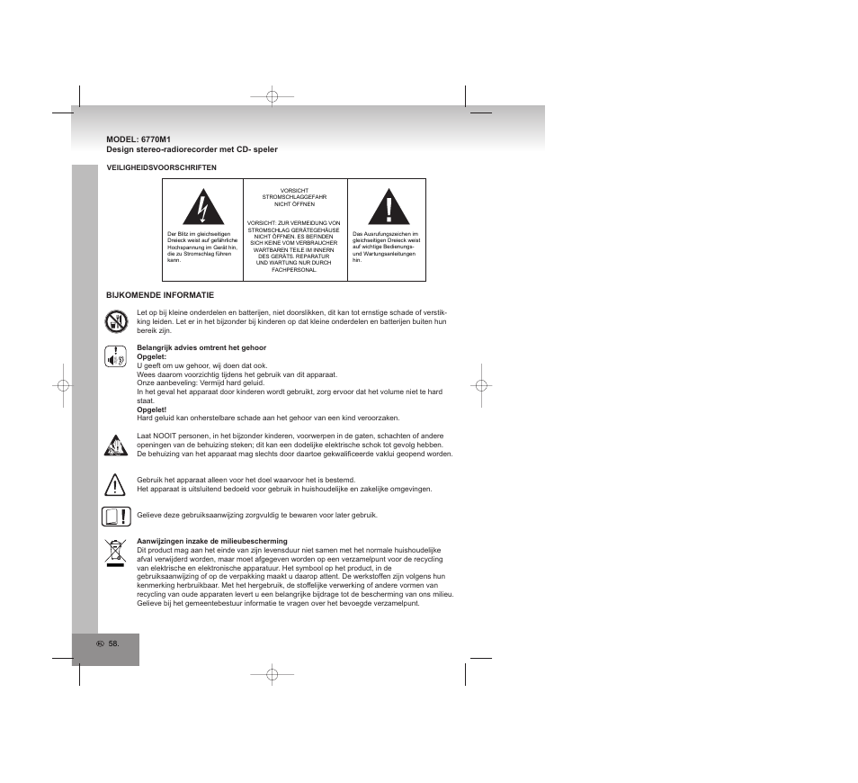 Elta 6770M1 User Manual | Page 58 / 79