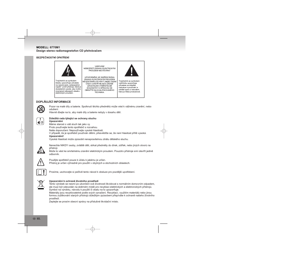 Elta 6770M1 User Manual | Page 65 / 79