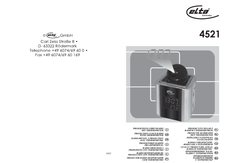 Elta 4521 User Manual | 71 pages