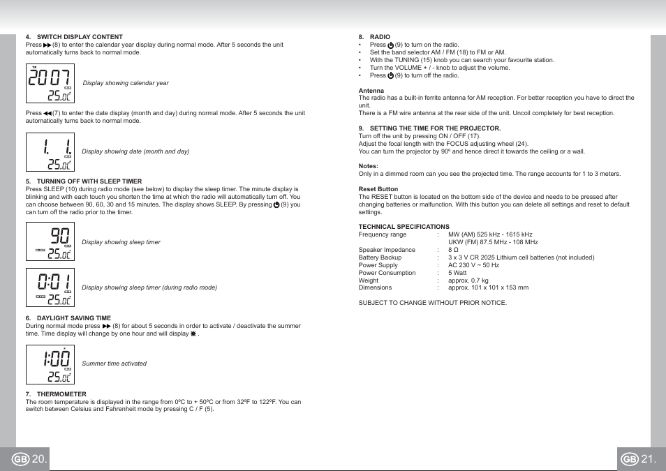 4521 im p020,21_gb.pdf | Elta 4521 User Manual | Page 11 / 71