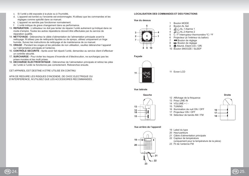 4521 im p024,25_fr.pdf | Elta 4521 User Manual | Page 13 / 71