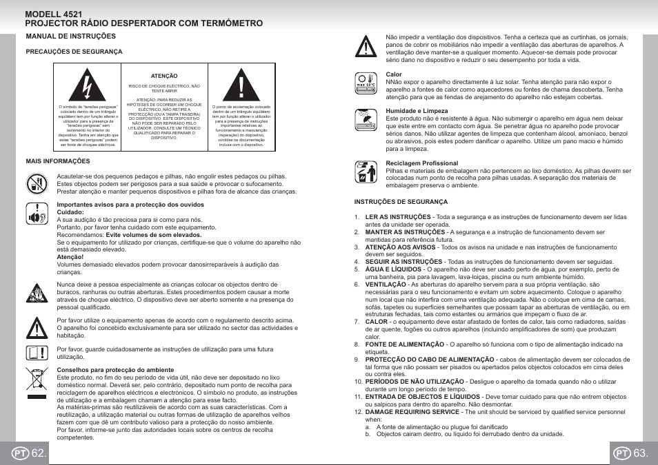 4521 im p062,63_pt.pdf | Elta 4521 User Manual | Page 32 / 71