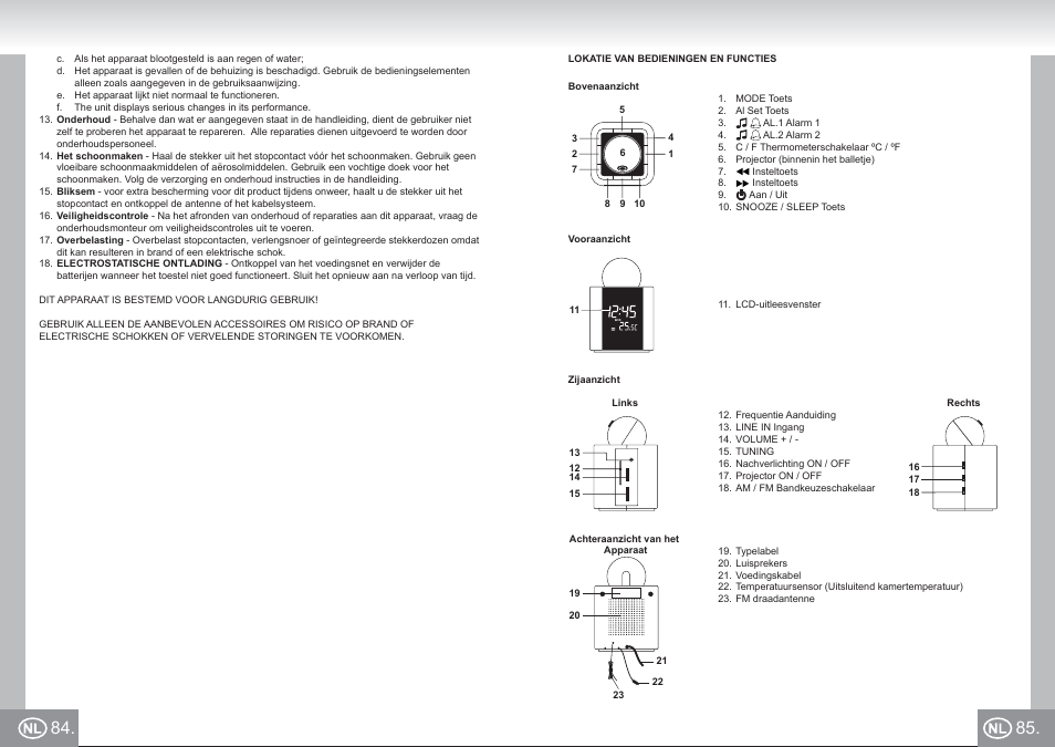 4521 im p084,85_nl.pdf | Elta 4521 User Manual | Page 43 / 71