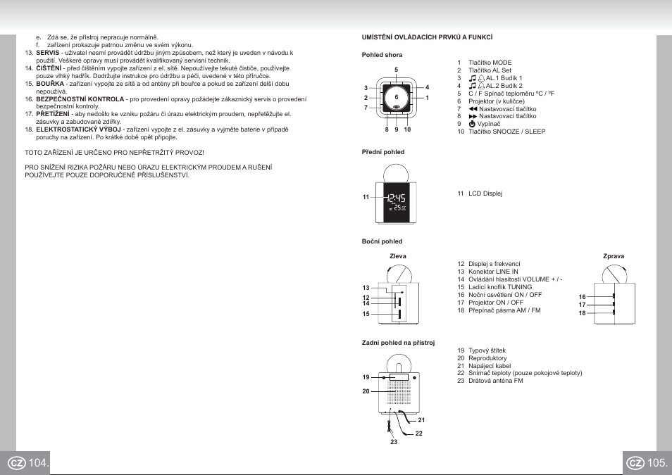 4521 im p104,105_cz.pdf | Elta 4521 User Manual | Page 53 / 71