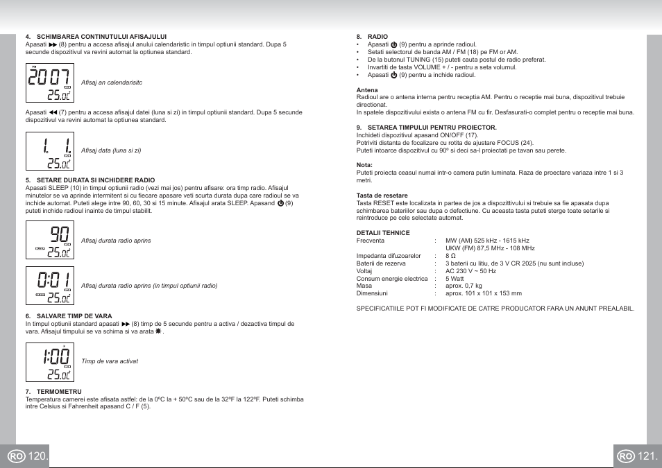 4521 im p120,121_ro.pdf | Elta 4521 User Manual | Page 61 / 71