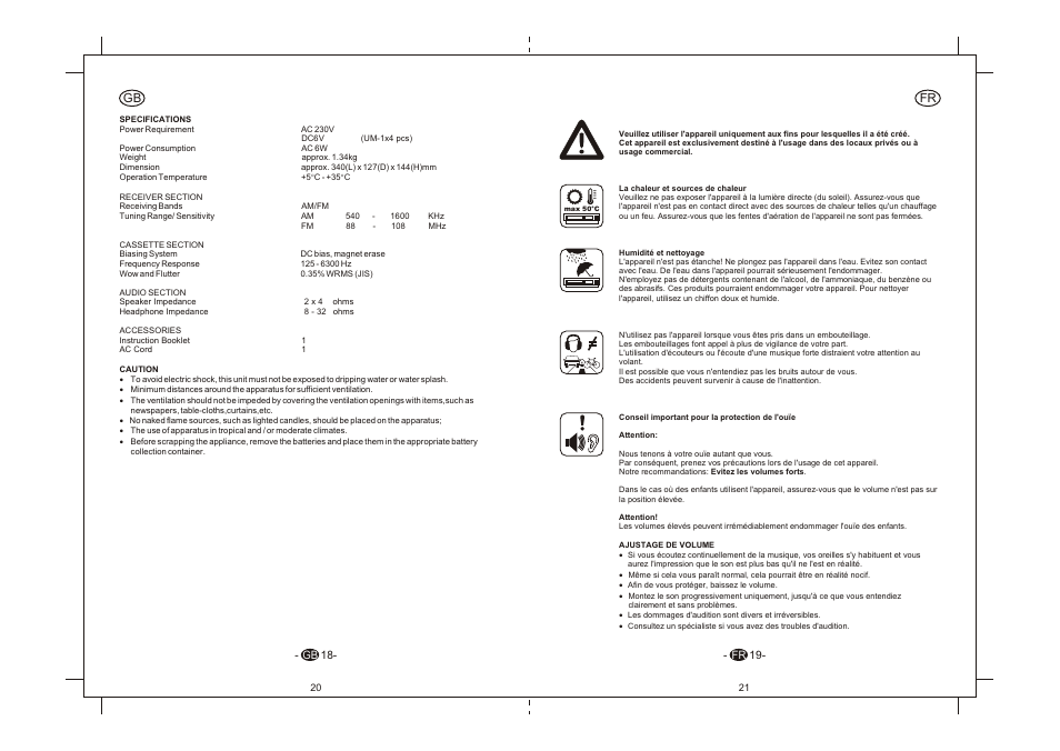 Fr gb | Elta 6264N User Manual | Page 11 / 35