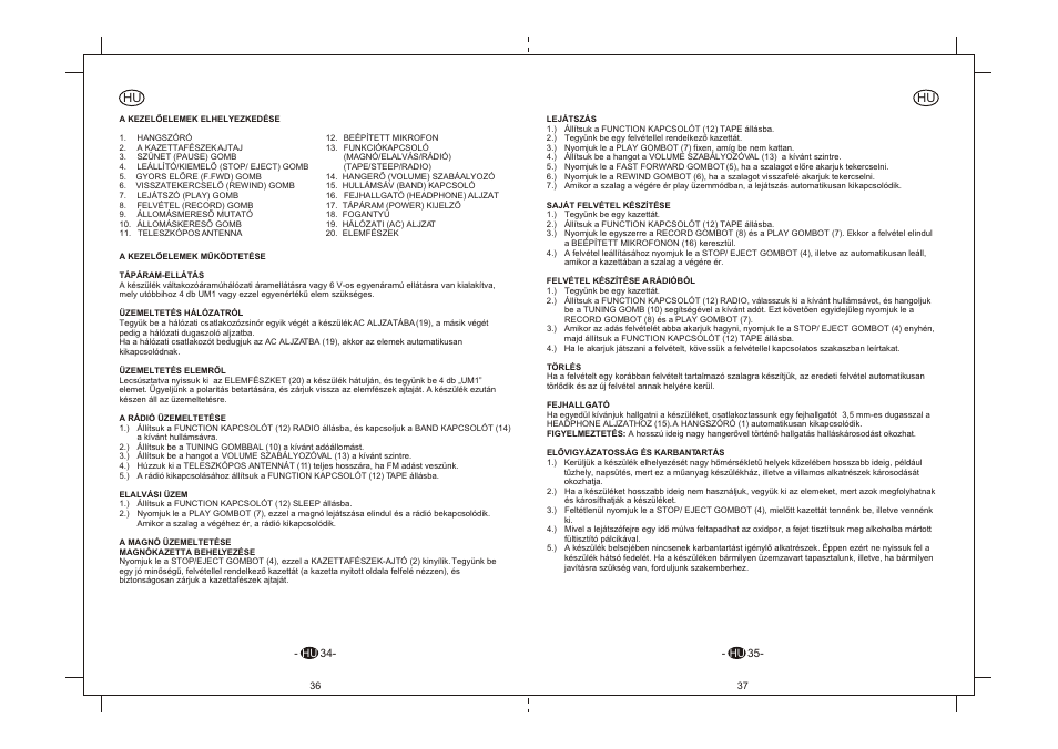 Elta 6264N User Manual | Page 19 / 35