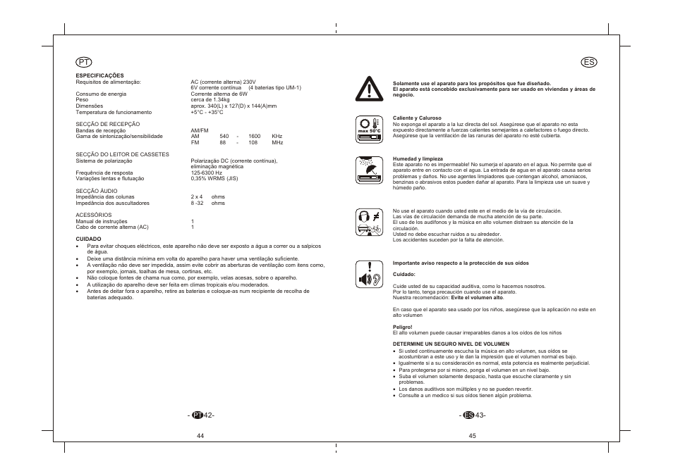 Pt es | Elta 6264N User Manual | Page 23 / 35