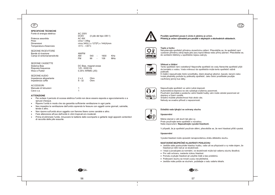 Cz it | Elta 6264N User Manual | Page 29 / 35