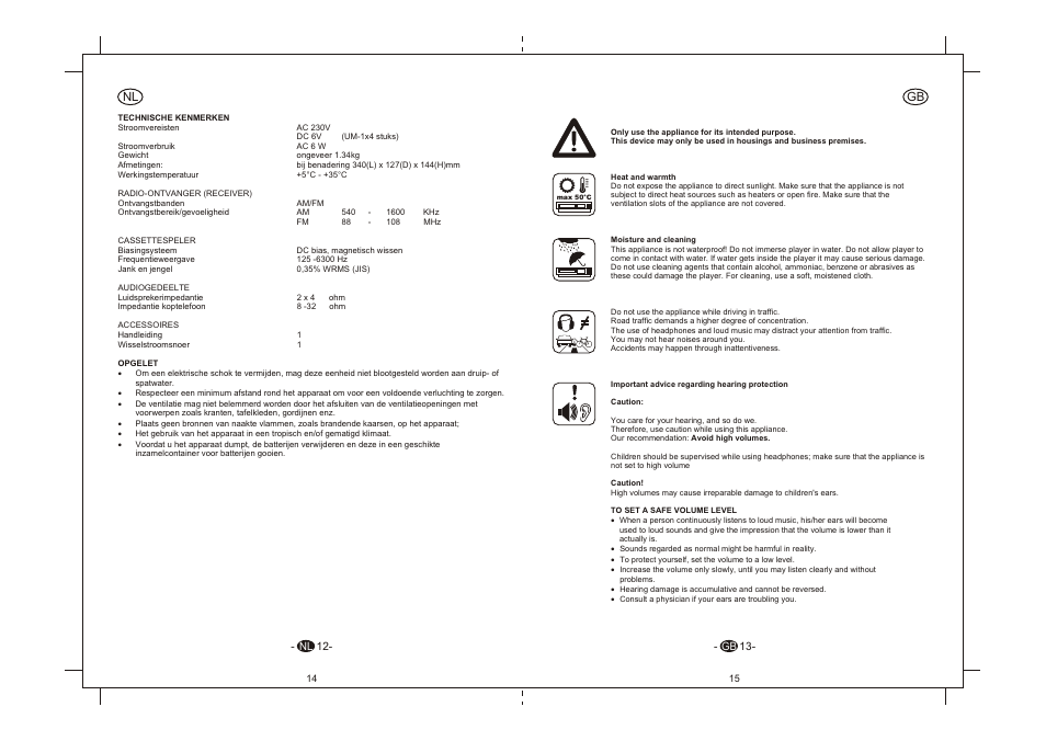 Nl gb | Elta 6264N User Manual | Page 8 / 35