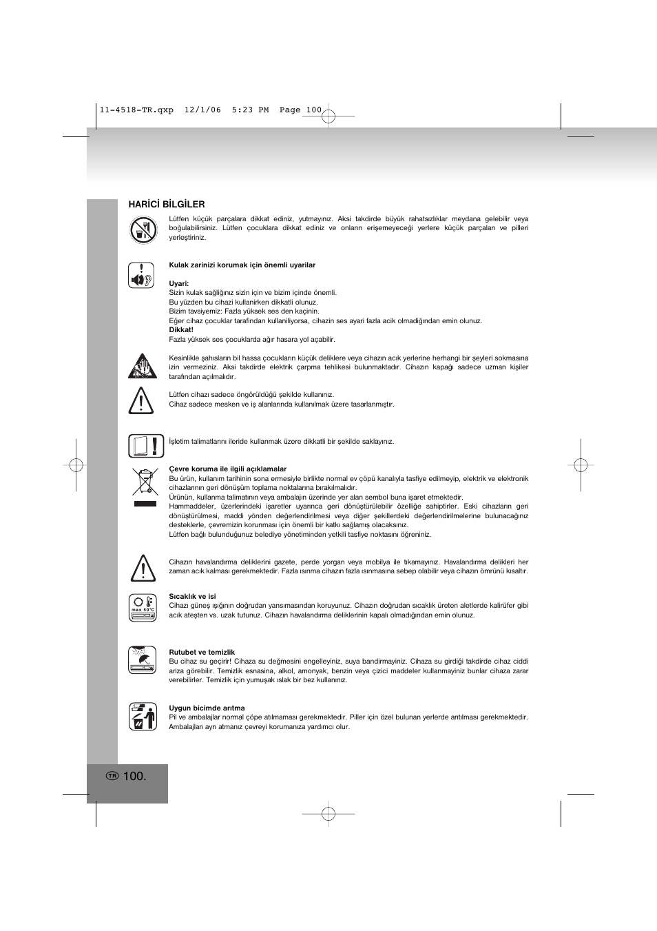 Elta 4518 User Manual | Page 100 / 101