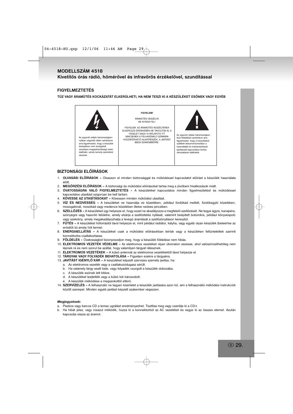 4518-hu.pdf | Elta 4518 User Manual | Page 29 / 101