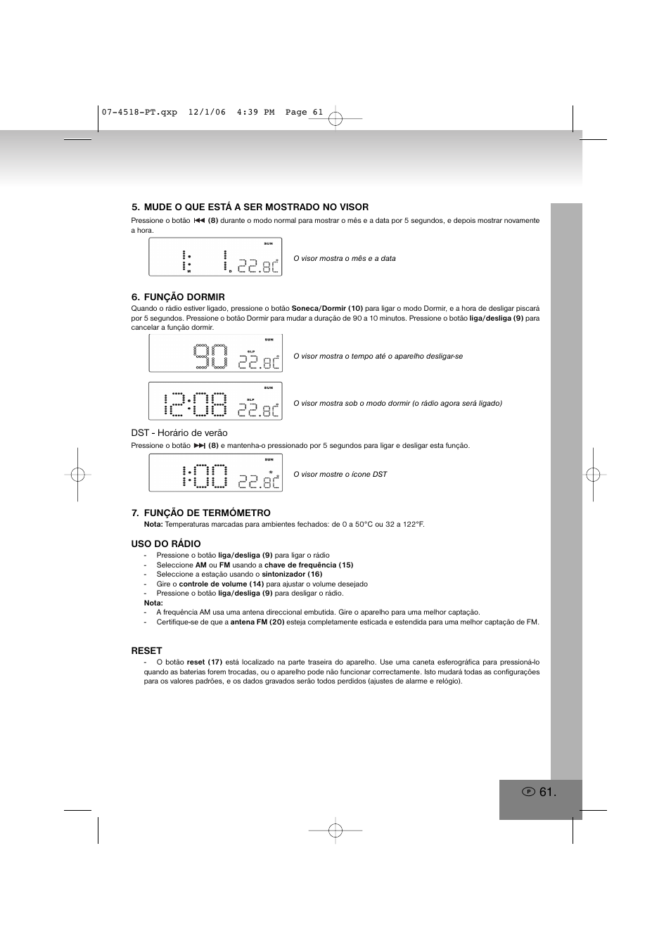 Elta 4518 User Manual | Page 61 / 101