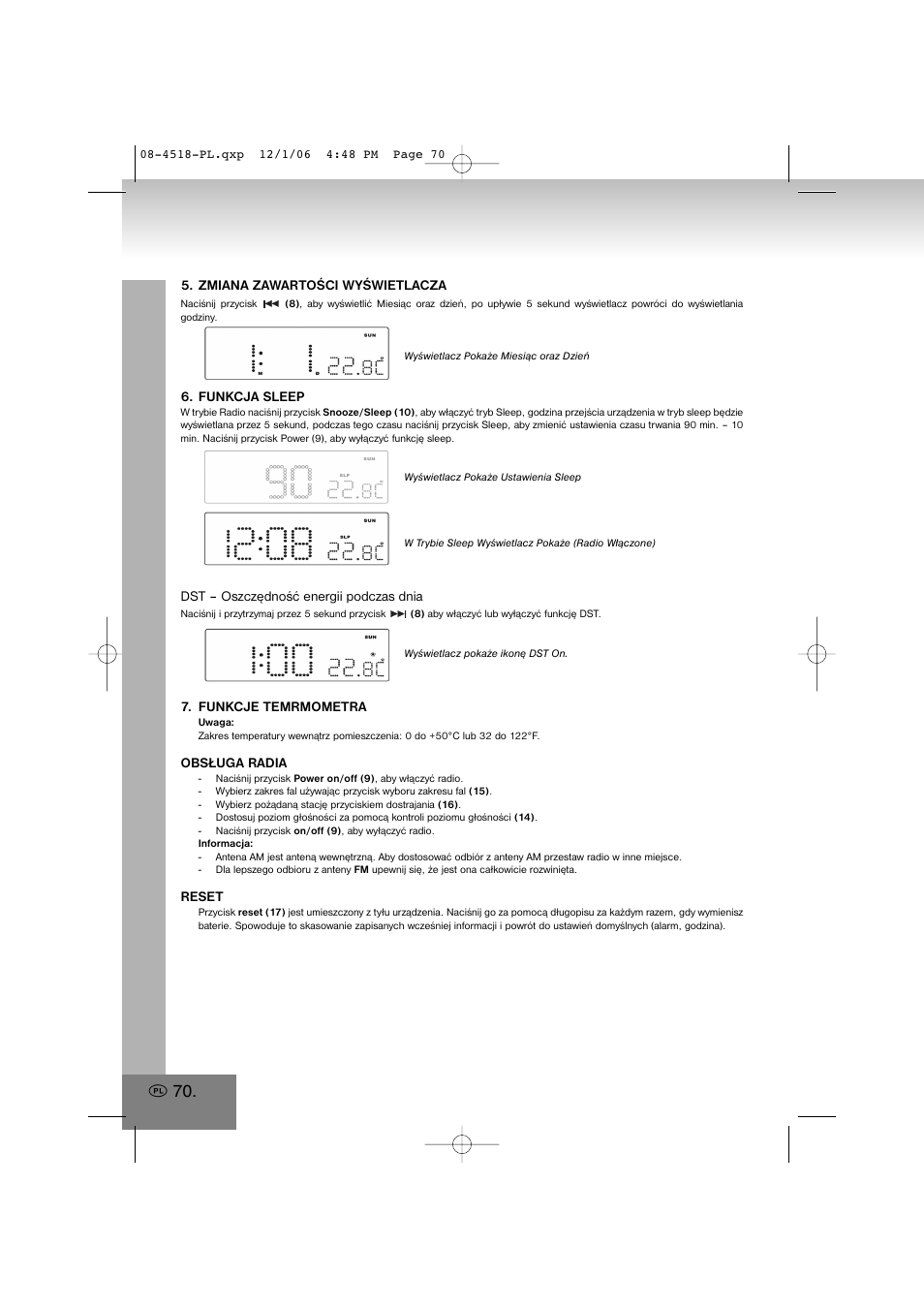 Elta 4518 User Manual | Page 70 / 101