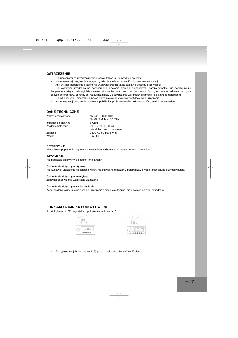 Elta 4518 User Manual | Page 71 / 101