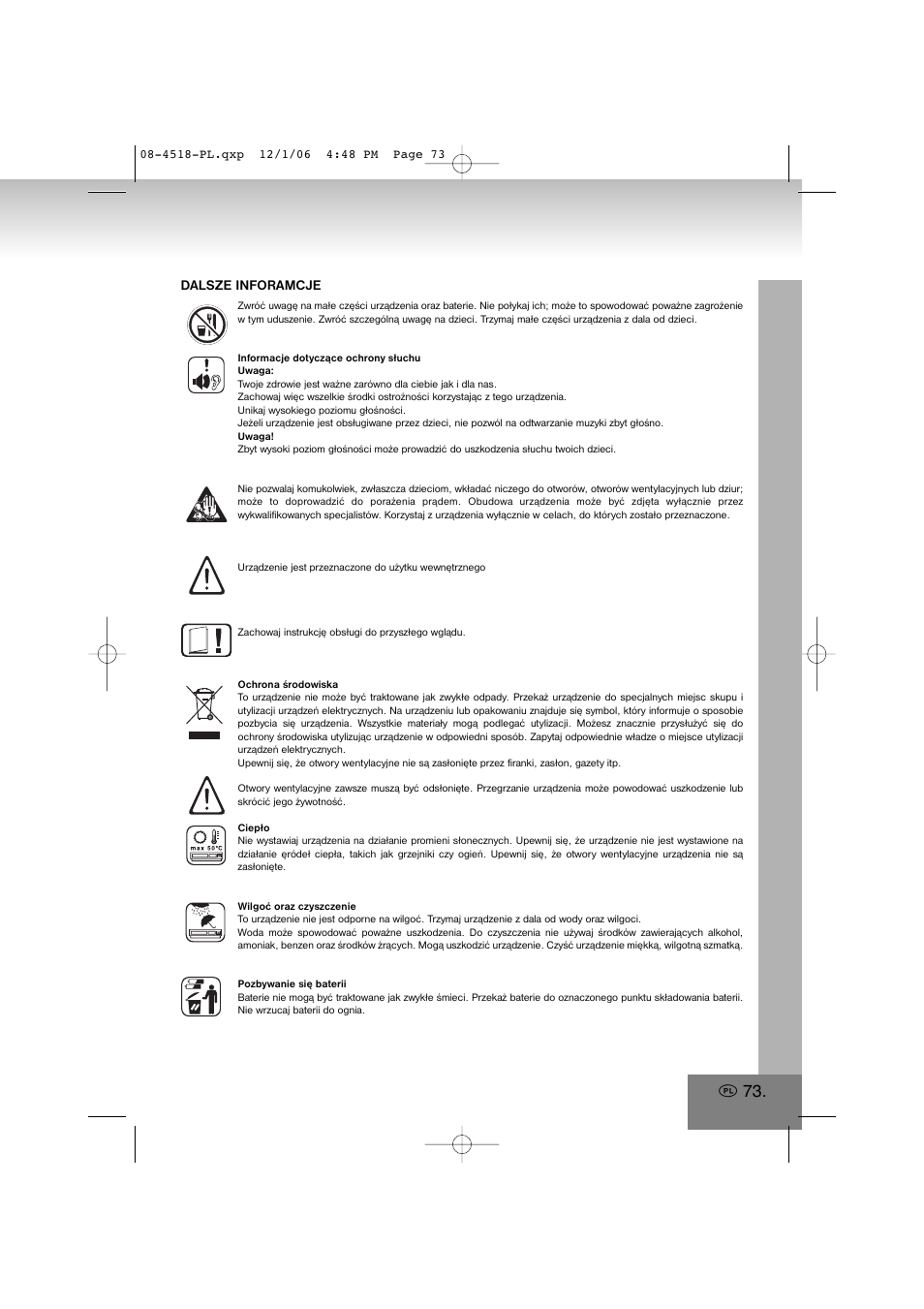Elta 4518 User Manual | Page 73 / 101