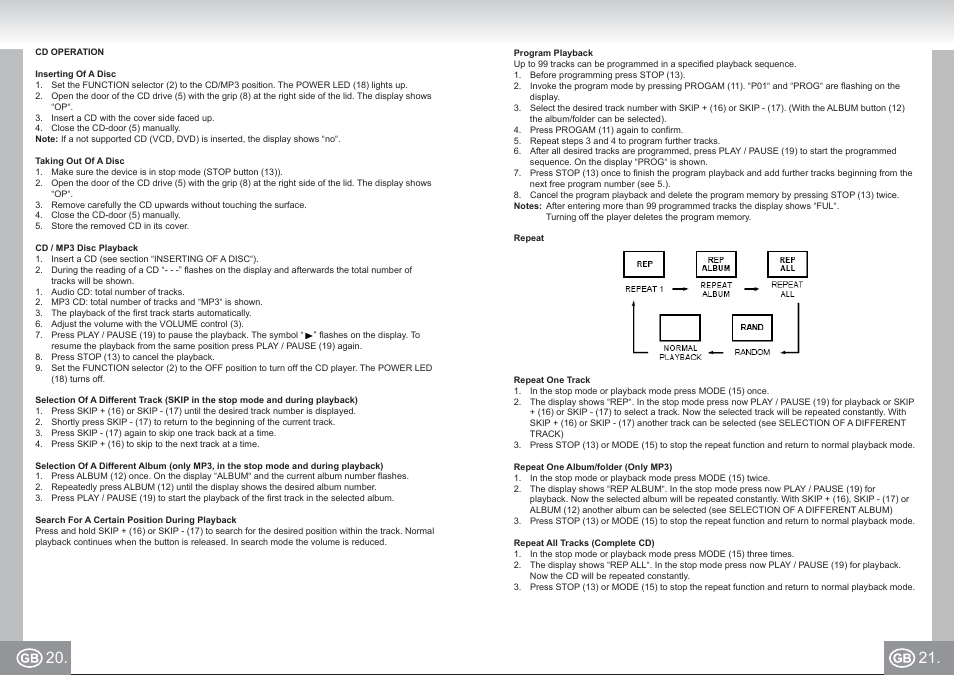 Elta 6699_im p020,21_gb.pdf | Elta 6699 User Manual | Page 11 / 78