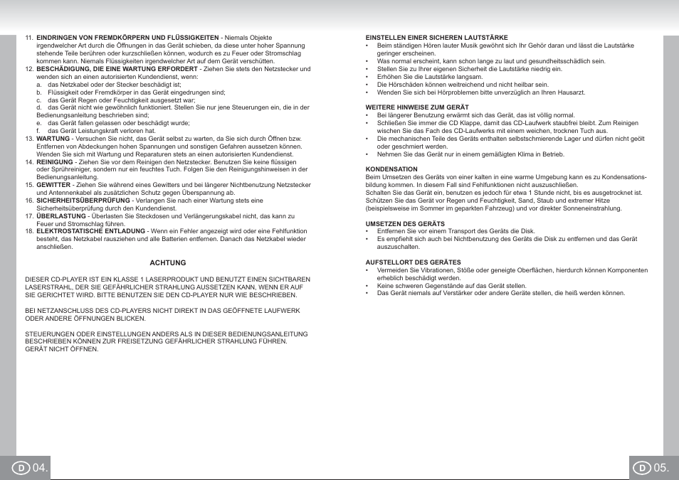 Elta 6699_im p004,05_d.pdf | Elta 6699 User Manual | Page 3 / 78